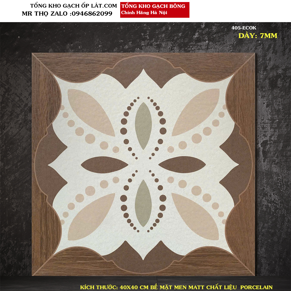Gạch bông cổ điển 40x40 405